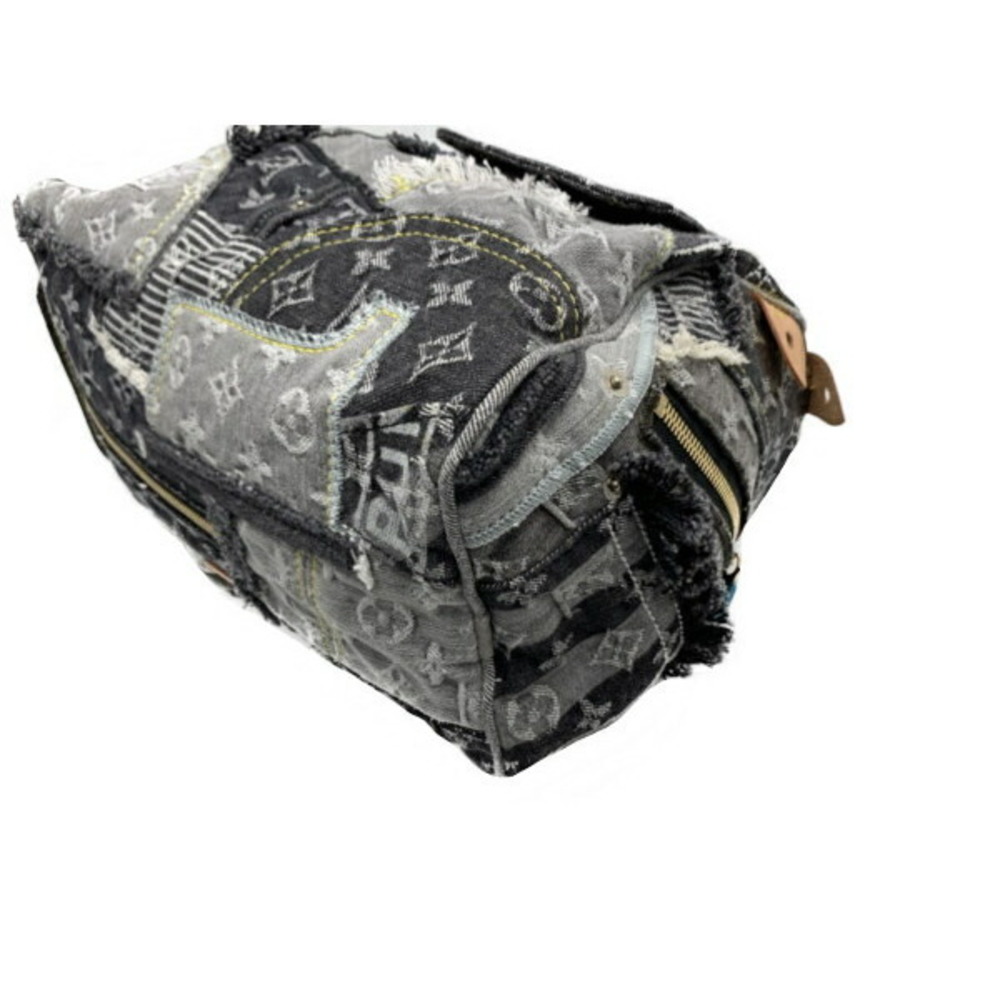 Louis Vuitton Patchwork Denim Speedy Handbag Black - image 7